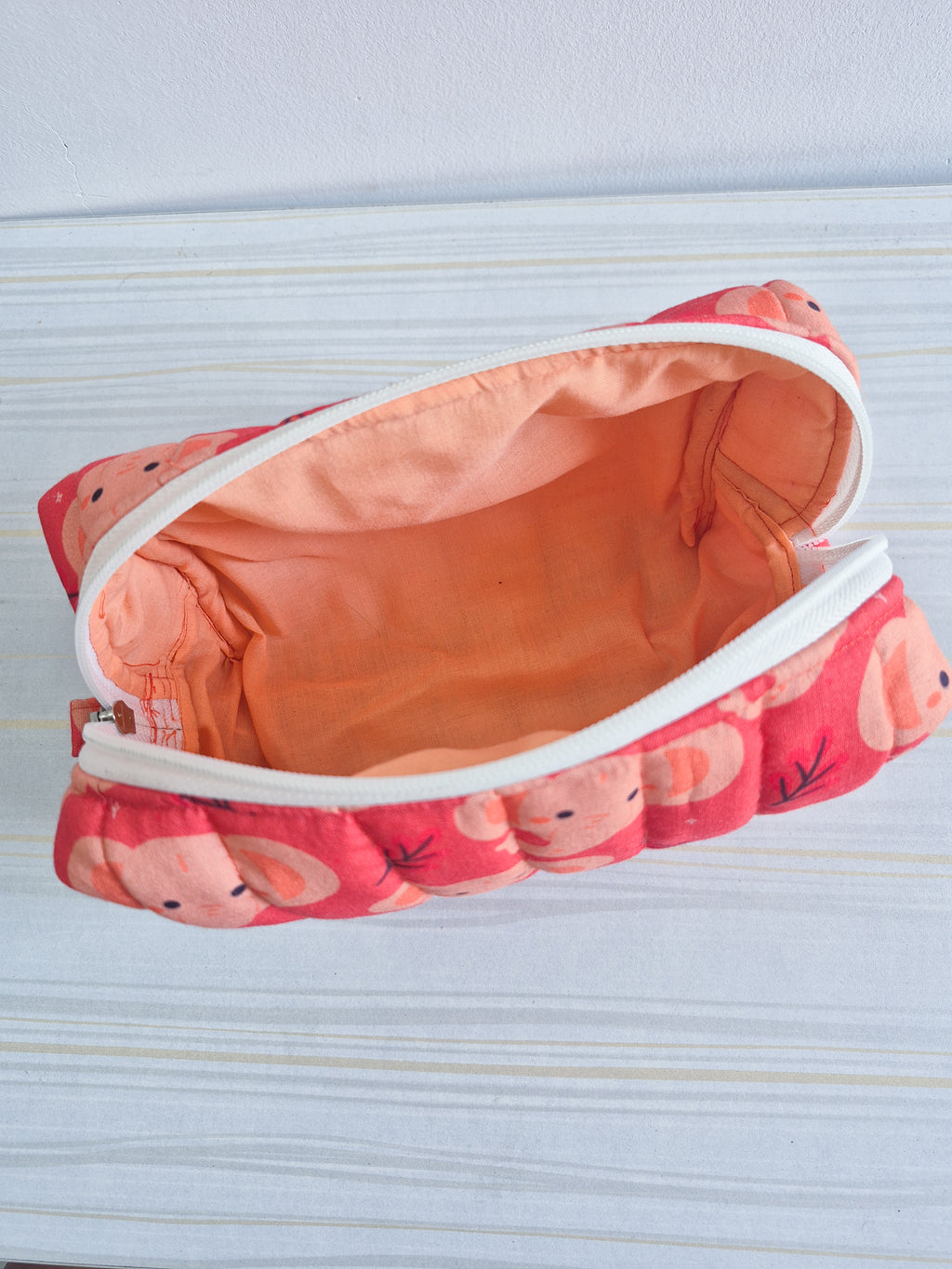 Yaanai Quilted Makeup/ Travel Pouch - Large size