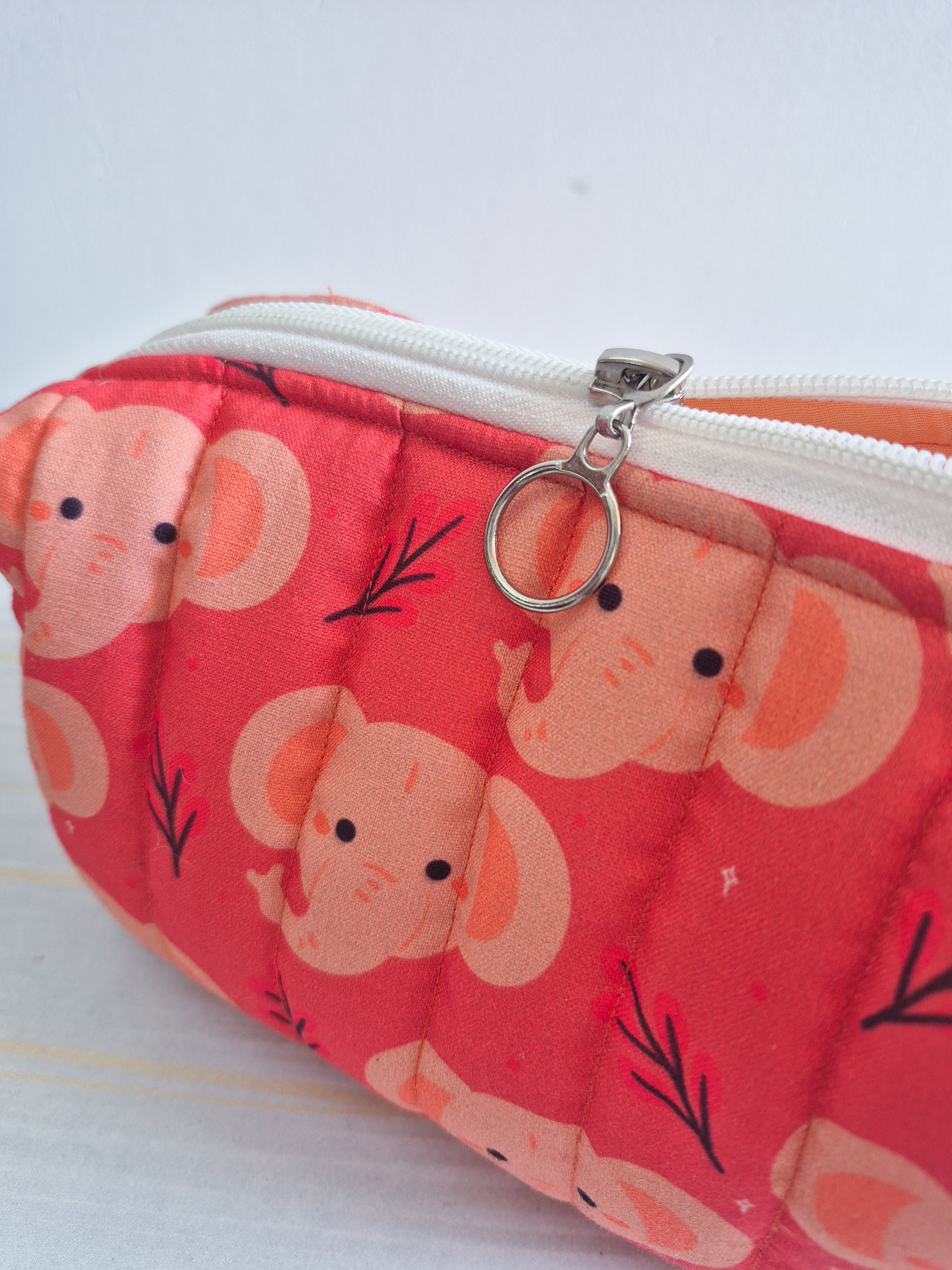 Yaanai Quilted Makeup/ Travel Pouch - Large size