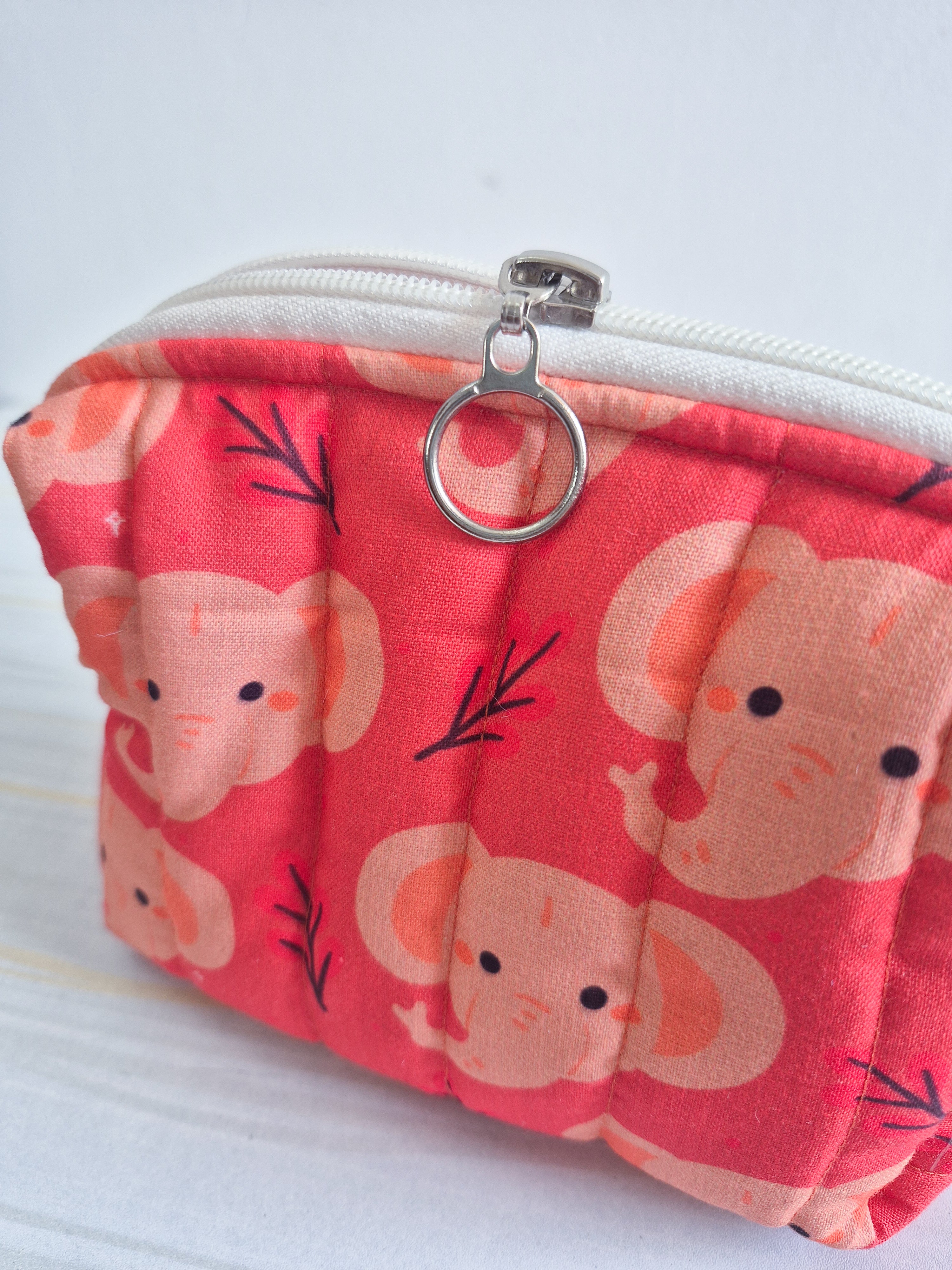Yaanai Quilted Makeup/ Travel Pouch - Medium size