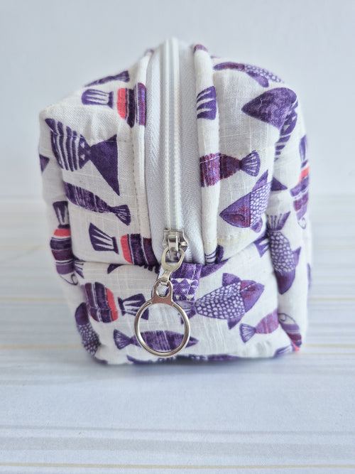 Meena Quilted Makeup/ Travel Pouch - Large size