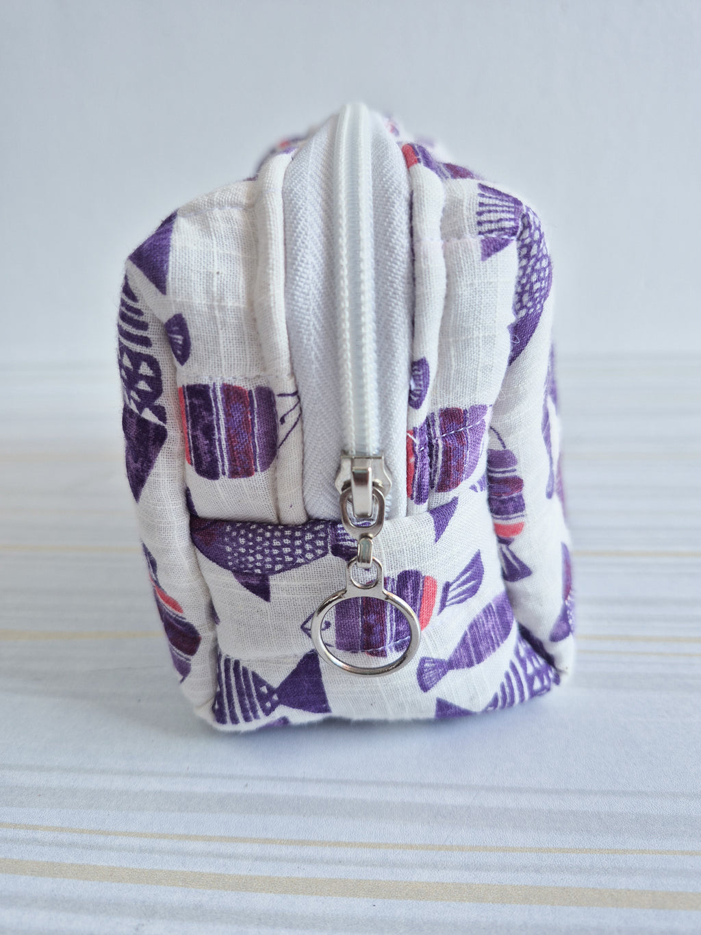 Meena Quilted Makeup/ Travel Pouch - Medium size
